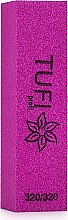 Парфумерія, косметика Баф для нігтів, 320/320, рожевий - Tufi Profi