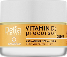 Парфумерія, косметика Денний крем проти зморщок з вітаміном D3 - Delia Vitamin D3 Precursor Day Cream