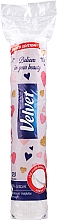 Диски ватные косметические, 120 шт, розовая упаковка - Velvet Face Care Cotton Pads Limited Edition — фото N1