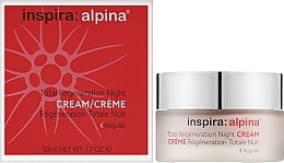 Восстанавливающий ночной крем для жирной кожи - Inspira:cosmetics Inspira:Alpina Total Regeneration Night Cream Regular — фото N2