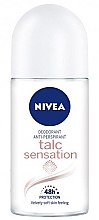 Дезодорант-антиперспирант шариковый - NIVEA Deodorant Roll-On Talc Sensation — фото N1