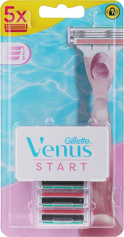 Сменные кассеты для бритья - Gillette Venus Start — фото N1