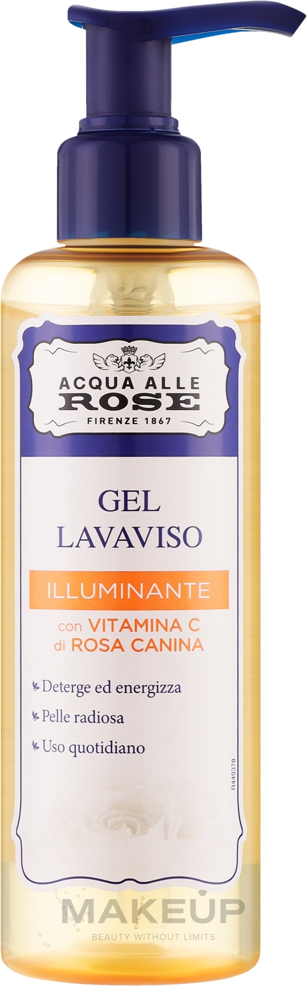 Осветляющий гель для умывания с витамином С - Roberts Acqua alle Rose Gel Lavaviso Illuminante con Vitamina C — фото 200ml