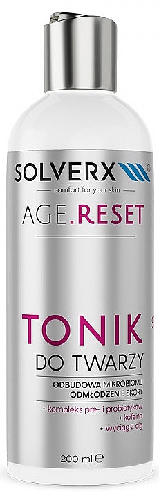 Тоник для лица с омолаживающим эффектом - Solverx Age Reset