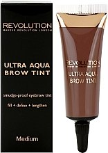 Духи, Парфюмерия, косметика Тинт для бровей - Makeup Revolution Ultra Aqua Brow Tint