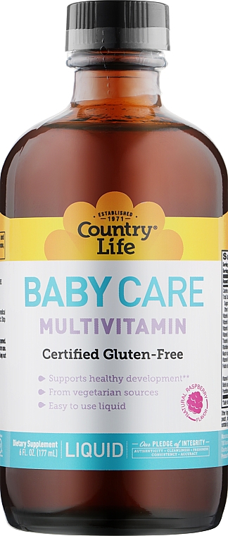 Мультивитамины для детей - Country Life Maxi Baby Care Liquid Multivitamin — фото N1