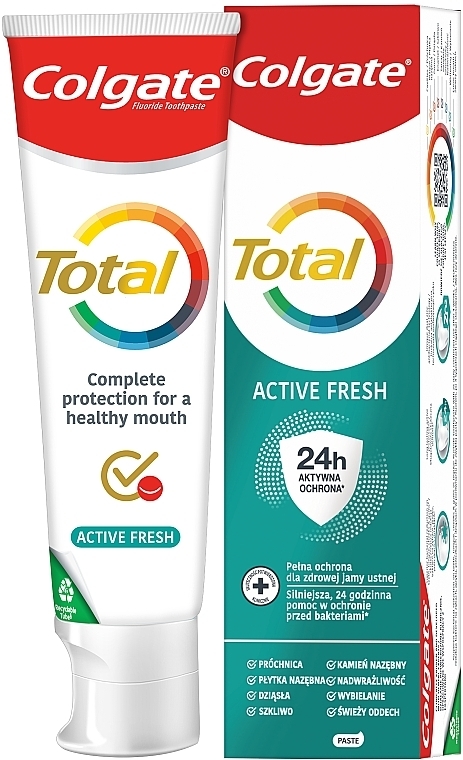 Зубная паста Тотал "Долговременная свежесть" комплексная антибактериальная - Colgate Total — фото N4