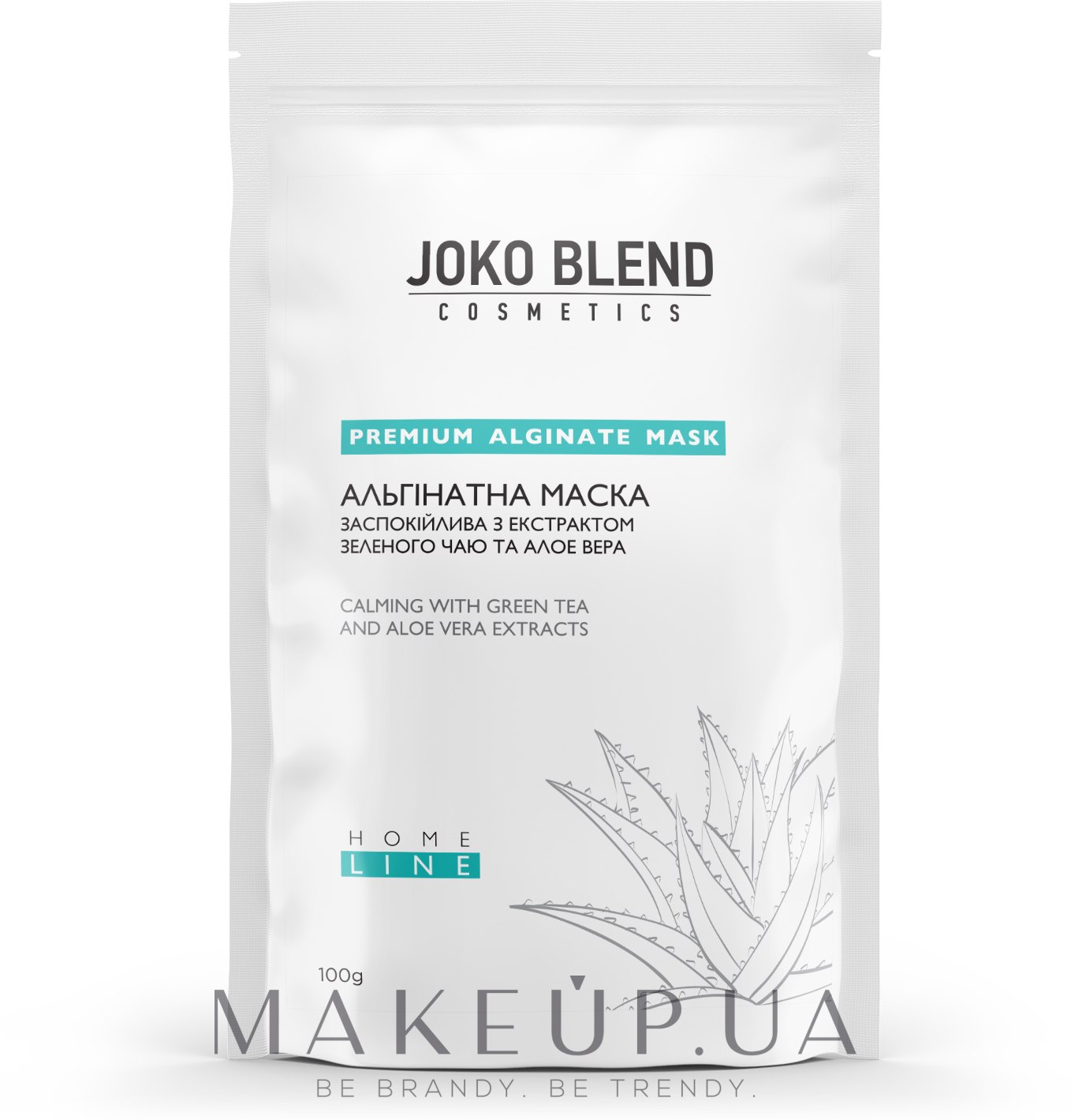Альгинатная маска успокаивающая с экстрактом зеленого чая и алоэ вера - Joko Blend Premium Alginate Mask — фото 100g