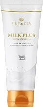 Пінка з екстрактом молочного протеїну - Teresia Milk Plus Cleansing Foam — фото N1