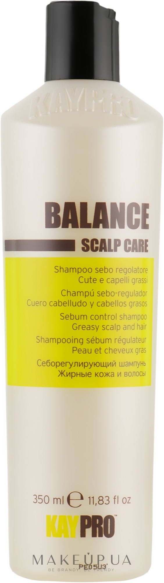 Шампунь для жирных волос - KayPro Scalp Care Sebo Shampoo — фото 350ml