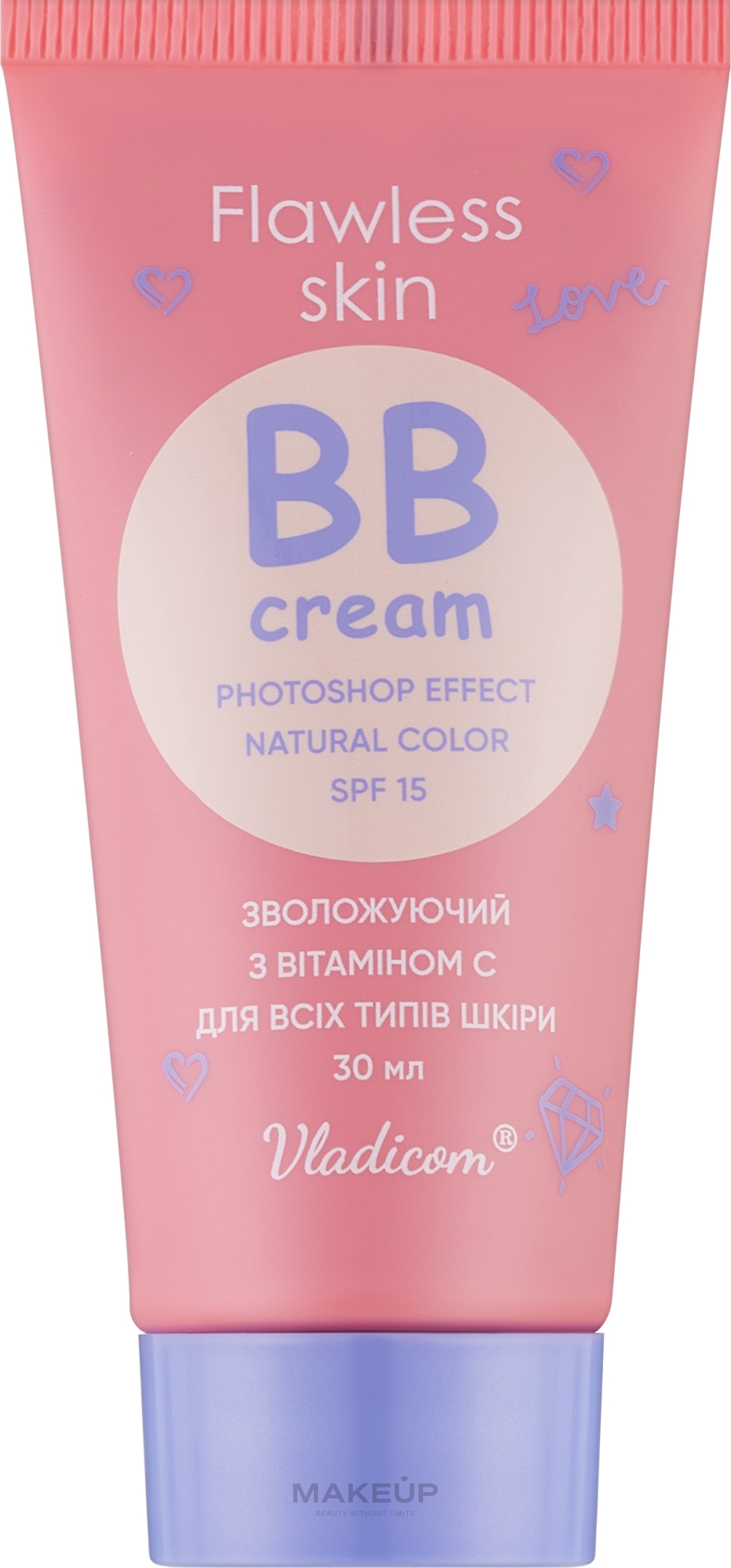 Зволожуючий BB-крем для всіх типів шкіри - Владіком Flawless Skin BB-Cream Natural Color — фото 30ml