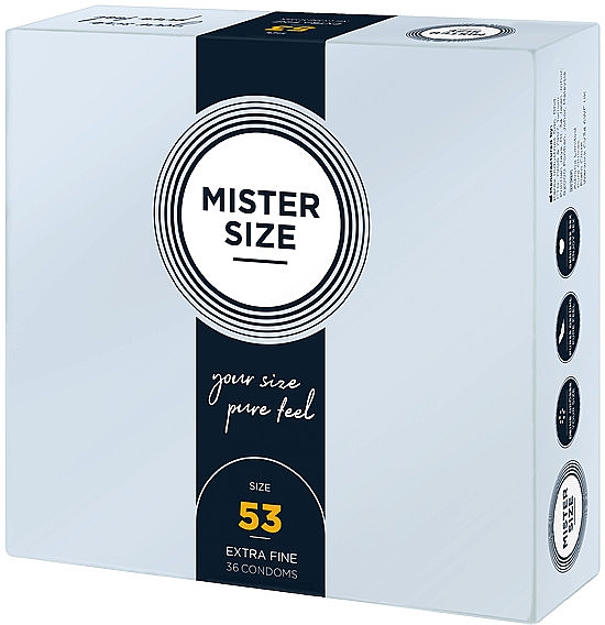 Презервативы латексные, размер 53, 36 шт - Mister Size Extra Fine Condoms — фото N2