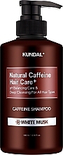 Парфумерія, косметика Шампунь "White Musk" - Kundal Natural Caffeine & Intensive Scalp Care Shampoo