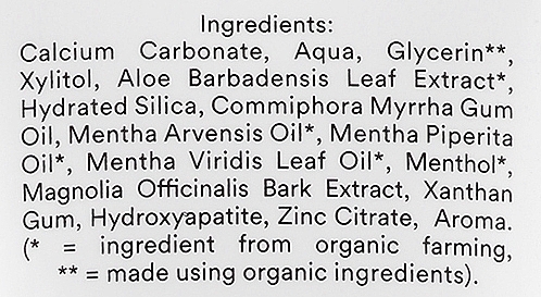 Органічна зубна паста "Свіжа м'ята" - Urtekram Sensitive Fresh Mint Organic Toothpaste — фото N7