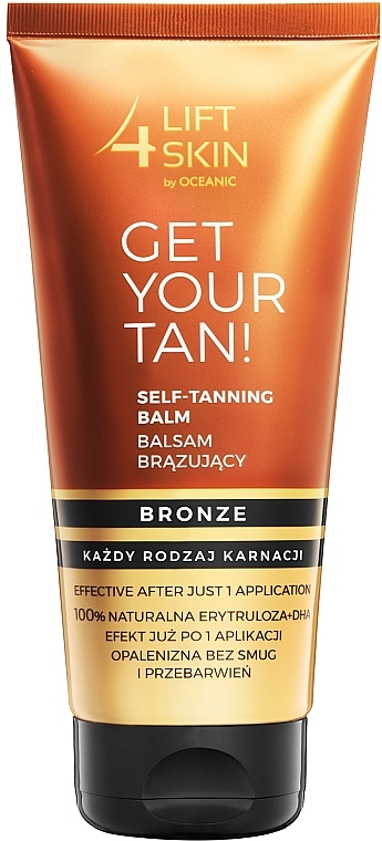 Бальзам-автозагар для тела - Lift4Skin Get Your Tan! Self Tanning Bronze Balm — фото N1