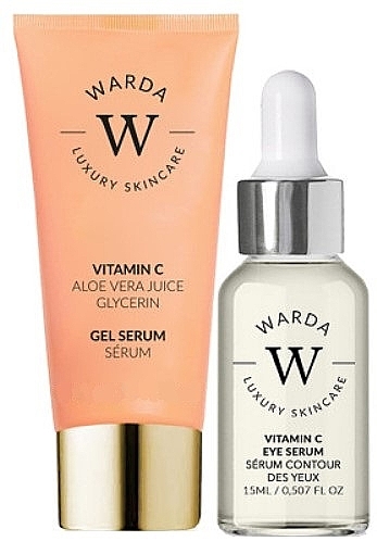 Набір - Warda Skin Glow Boost Vitamin C (gel/serum/30ml + eye/serum/15ml) — фото N1