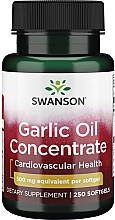 Пищевая добавка "Чесночное масло", 500 мг - Swanson Garlic Oil Concentrate — фото N1