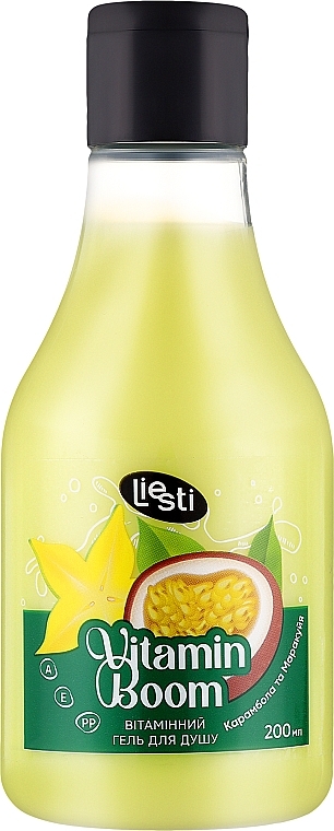 Вітамінний гель для душу "Карамбола та Маракуйя" - Liesti  Vitamin Boom Shower Gel