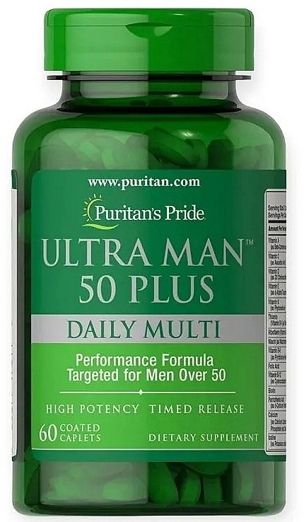 Дієтична добавка для чоловіків - Puritan's Pride Ultra Man 50 Plus — фото N1