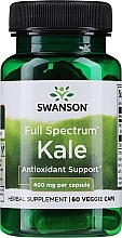 Пищевая добавка "Капуста", 400 мг - Swanson Full Spectrum Kale — фото N1