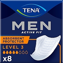 Урологические прокладки для мужчин, 8 шт. - Tena Men Level 3 — фото N1