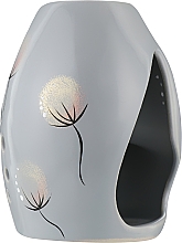Аромалампа "Ірис", сіра з кульбабами - Flora Secret — фото N2