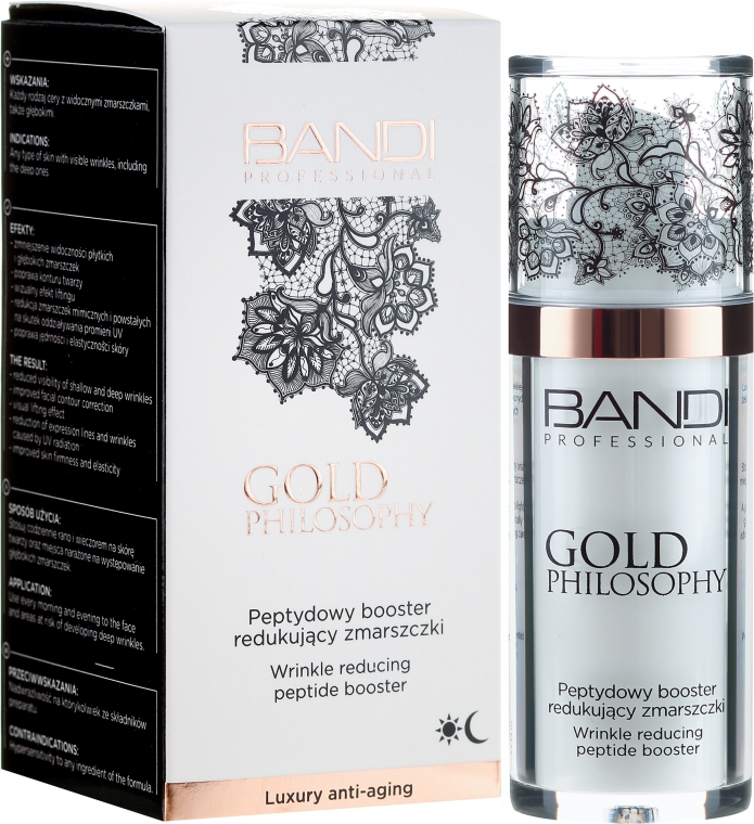 Пептидный бустер от морщин - Bandi Professional Gold Philosophy Wrinkle Reducing Peptide Booster — фото N1