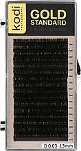 Духи, Парфюмерия, косметика Накладные ресницы Gold Standart D 0.03 (16 рядов: 13 мм) - Kodi Professional