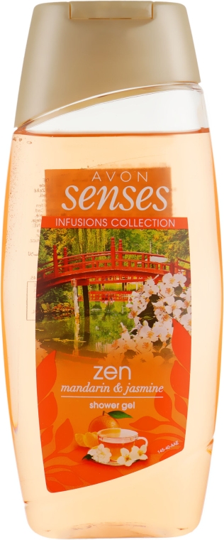 Гель для душу "Мандарин і жасмин" - Avon Senses Zen Mandarin & Jasmine Shower Gel — фото N1