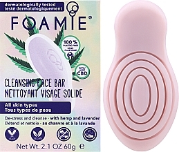 Мило для обличчя з канабідіолом та олією лаванди - Foamie Cleansing Face Bar I Beleaf In You — фото N2