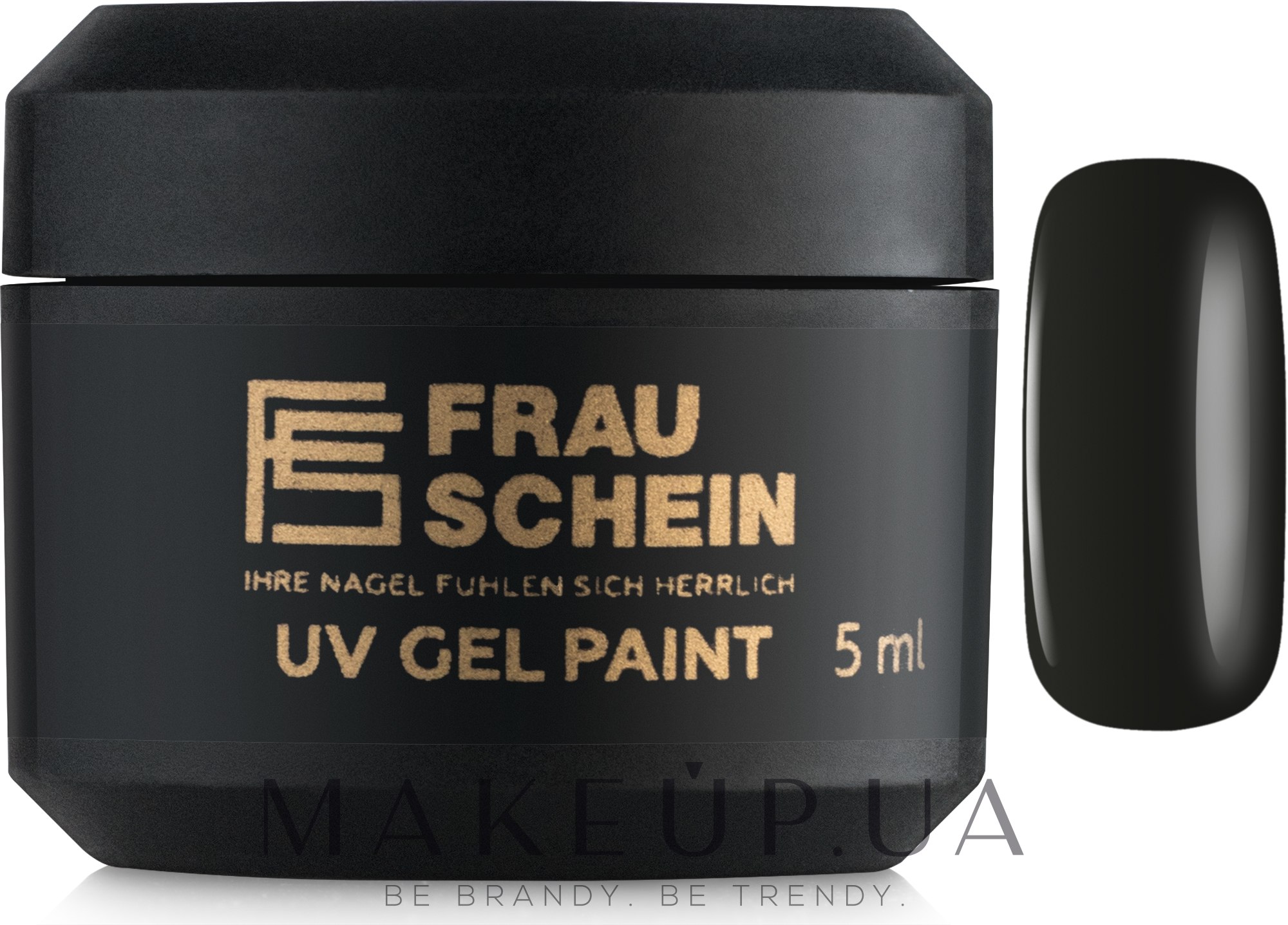 Гель-краска для ногтей - Frau Schein UV Gel Paint — фото 2 - Черный