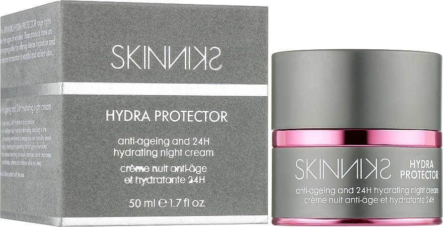 Антивіковий зволожуючий нічний крем, 24 години - Mades Cosmetics Skinniks Hydro Protector Anti-ageing 24H Hydrating Night Cream — фото N2