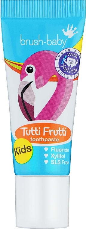 Детская зубная паста "Tutti Frutti", 3-6 лет - Brush-Baby Toothpaste (мини) — фото N1