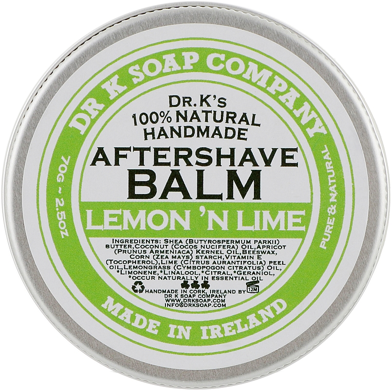 Бальзам после бритья "Лимон и лайм" - Dr K Soap Company Aftershave Balm Lemon 'N Lime — фото N1