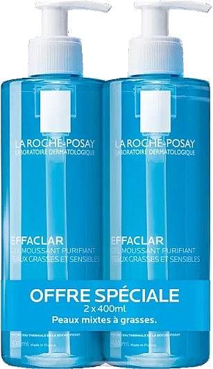 Набір - La Roche-Posay Effaclar Purifying Foaming Gel (foam/gel/2x400ml) — фото N1