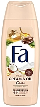 Парфумерія, косметика Крем-гель для душу з олією кокоса та ароматом какао - Fa Сream&Oil
