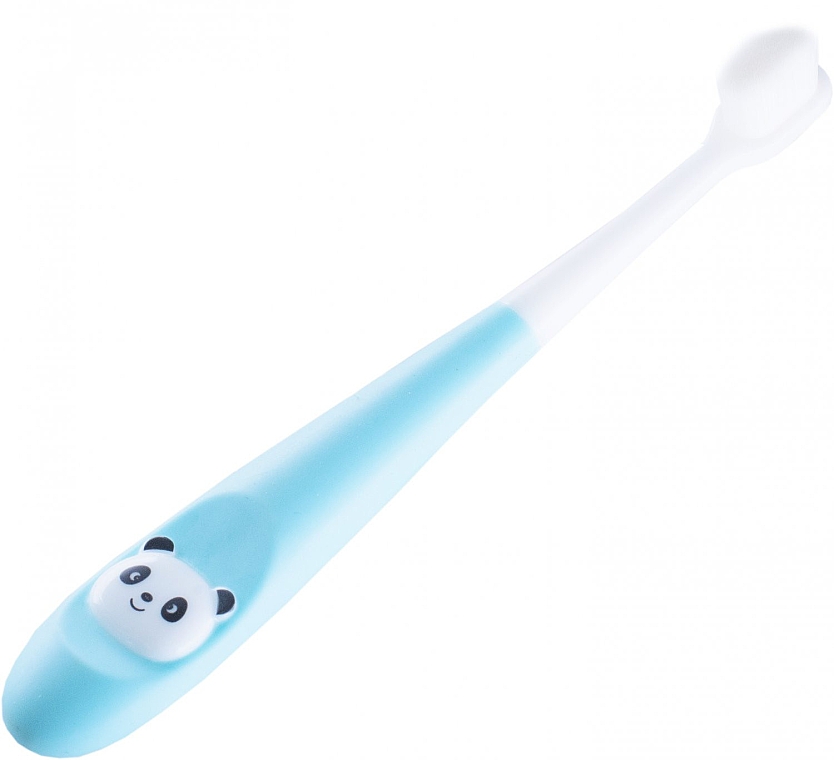 Дитяча зубна щітка з мікрофібри, м'яка, блакитна - Kumpan M05 Microfiber Toothbrush Kids — фото N1