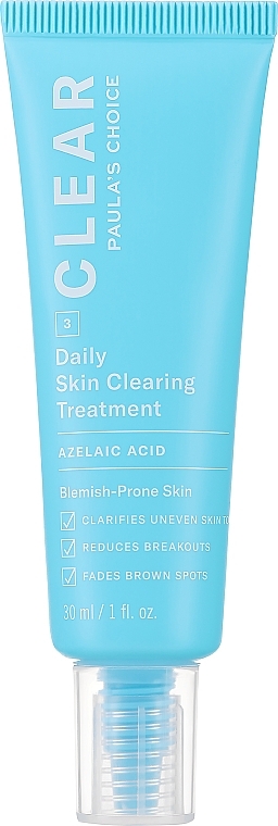 Очищувальний засіб для обличчя з азелаїновою кислотою - Paula's Choice Clear Daily Skin Clearing Treatment — фото N1