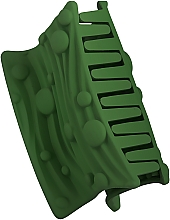 Крабик для волосся "Хвиля", d-835, зелений - Dini Matte Style — фото N1