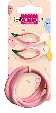 Парфумерія, косметика Заколки для волосся, 417619, рожеві - Glamour
