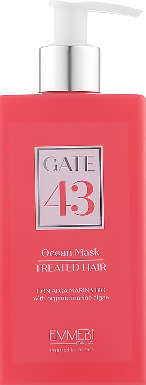 Маска для окрашенных и поврежденных волос - Emmebi Italia Gate 43 Wash Ocean Mask Treated Hair