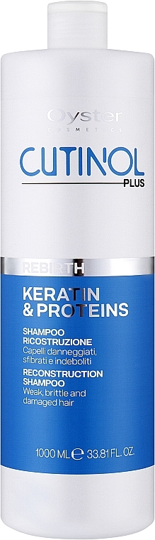 Восстанавливающий шампунь для волос с кератином и протеинами - Oyster Cosmetics Cutinol Plus Rebirth Reconstruction Shampoo — фото N2