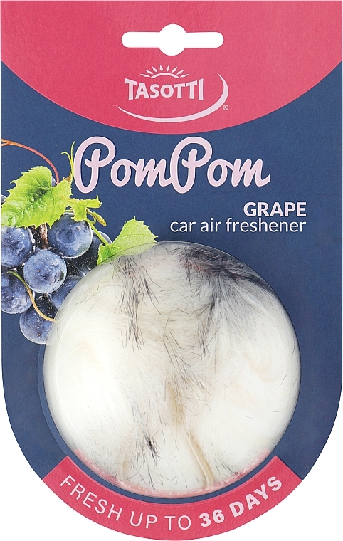Автомобильный ароматизатор "Виноград" - Tasotti Pom Pom Grape — фото N1