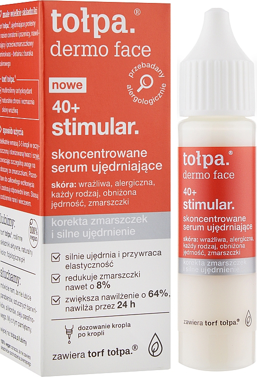 Концентрована зміцнювальна сироватка - Tolpa Dermo Face Stimular 40+ — фото N2