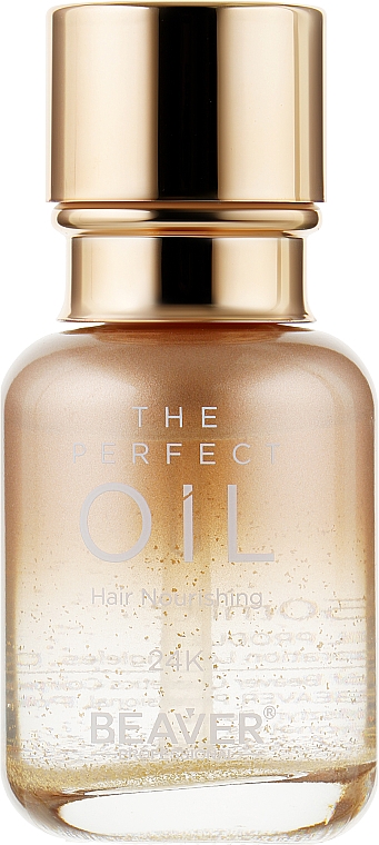 Масло для волос парфюмированное для питания, разглаживания и блеска - Beaver Professional Expert Hydro The Perfect Oil Hair Nourishing 24K — фото N2