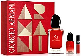 Парфумерія, косметика Giorgio Armani Si Passione - Набір (edp/50ml + edp/mini/7ml + lipstick/1.5ml)