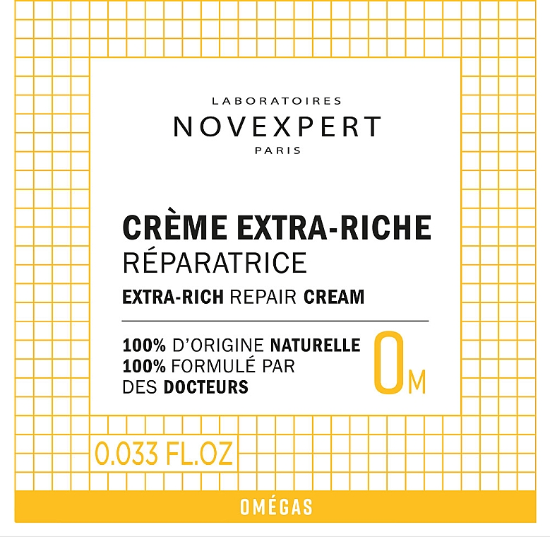 Крем для екстравідновлення шкіри - Novexpert Omegas Extra-Rich Repair Cream (пробник) — фото N1