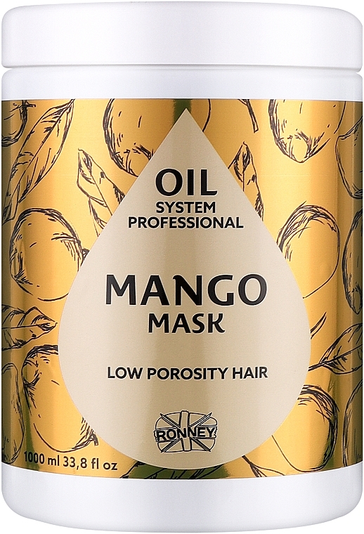 Маска для низькопористого волосся з олією манго - Ronney Professional Oil System Low Porosity Hair Mango Mask — фото N1