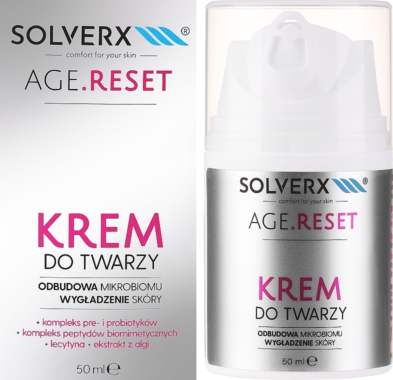 Омолаживающий крем для лица - Solverx Age Reset Face Cream — фото N2