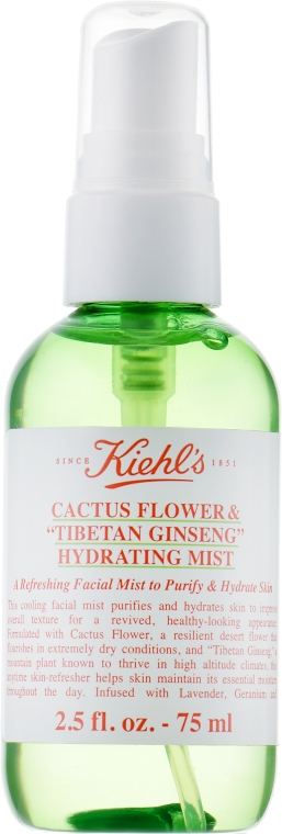 Освежающий спрей для лица - Kiehl's Cactus Flower & Ginseng Spray